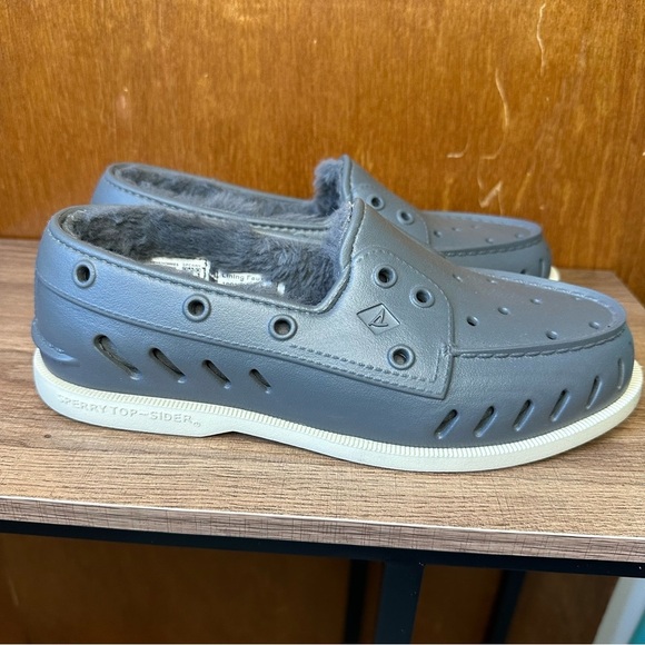 Sperry Top Sider Mens Authentic Original Float Cozy Boat Shoes Size 7 Faux Fur - Picture 3 of 8